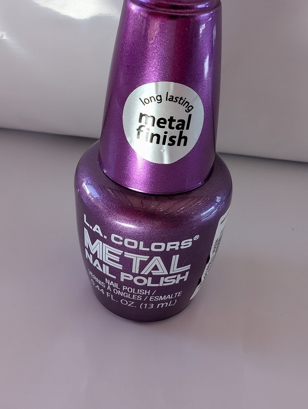 L.A. Colors Metallic Magenta Nail Polish. Violet Vixen